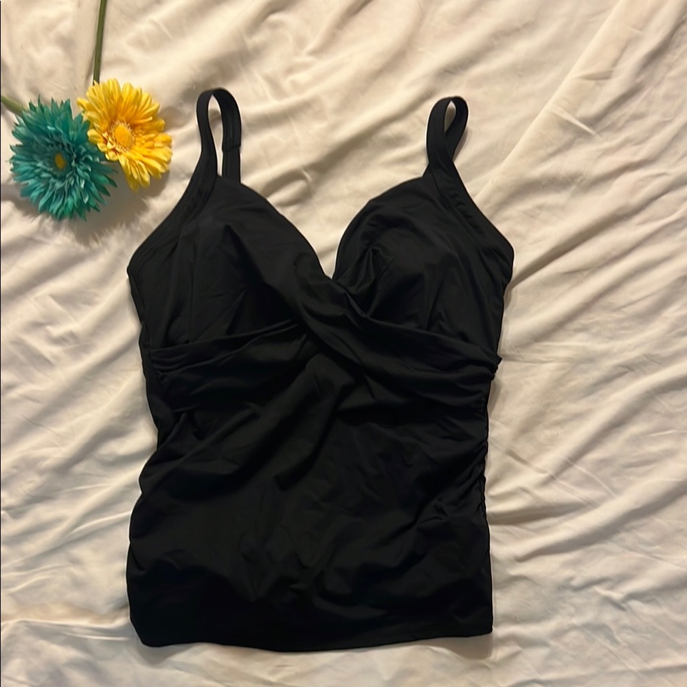 Elegant Black Women's Swim Top